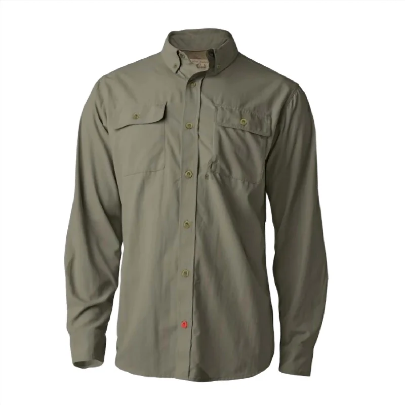 Bargain Bin Men's 3-Season Ultralight Long Sleeve Shirt In Marsh