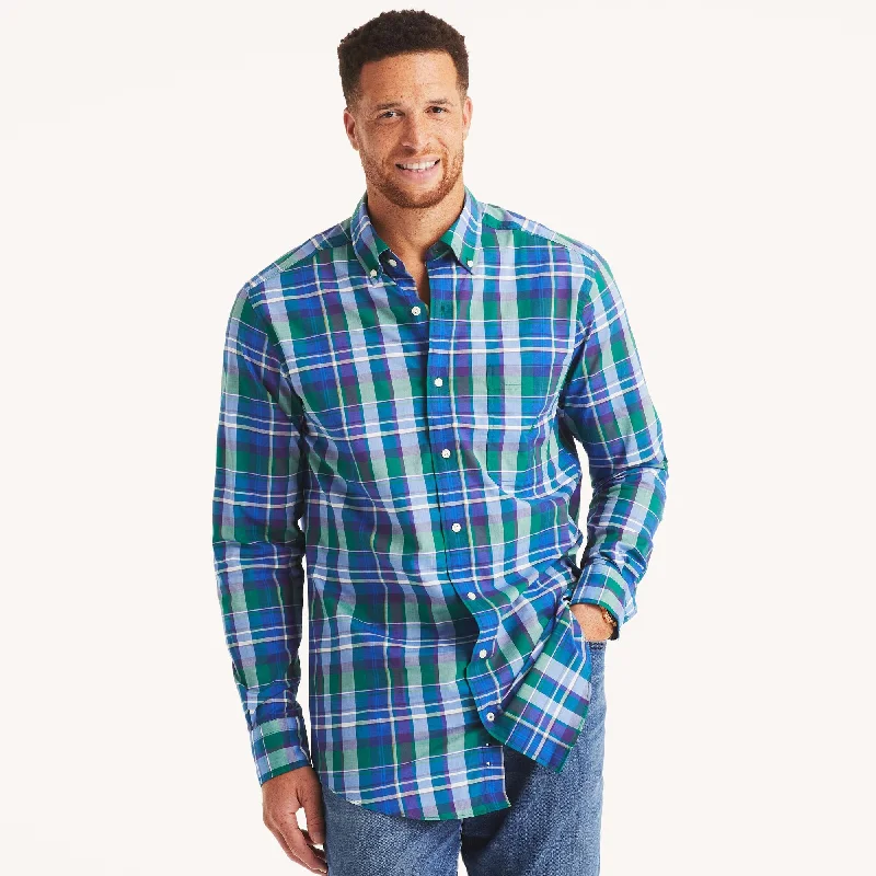 Deal Explosion Nautica Mens Big & Tall Plaid Shirt