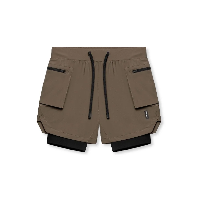 0651. Tetra-Lite™ 5" Liner Cargo Short - Deep Taupe