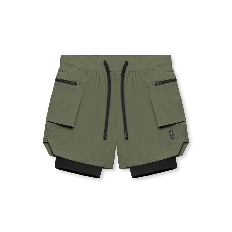 0651. Tetra-Lite™ 5" Liner Cargo Short - Olive