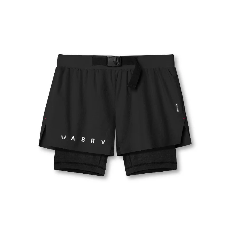 0786. Ripstop 3" Belt Pack Short   - Dusk Black/Black