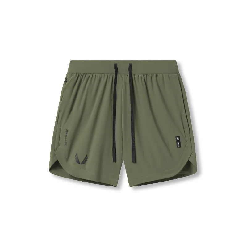 0823. Tetra-Lite™ 7" Linerless Short - Olive "Wings"