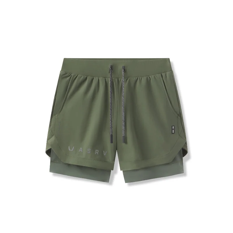 0865. Tetra-Lite™ 5" Liner Short - Olive "Reflective Classic"