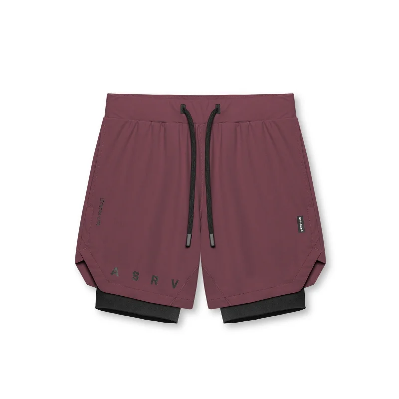 0866. Tetra-Lite™ 7" Liner Short - Plum "ASRV"/Black