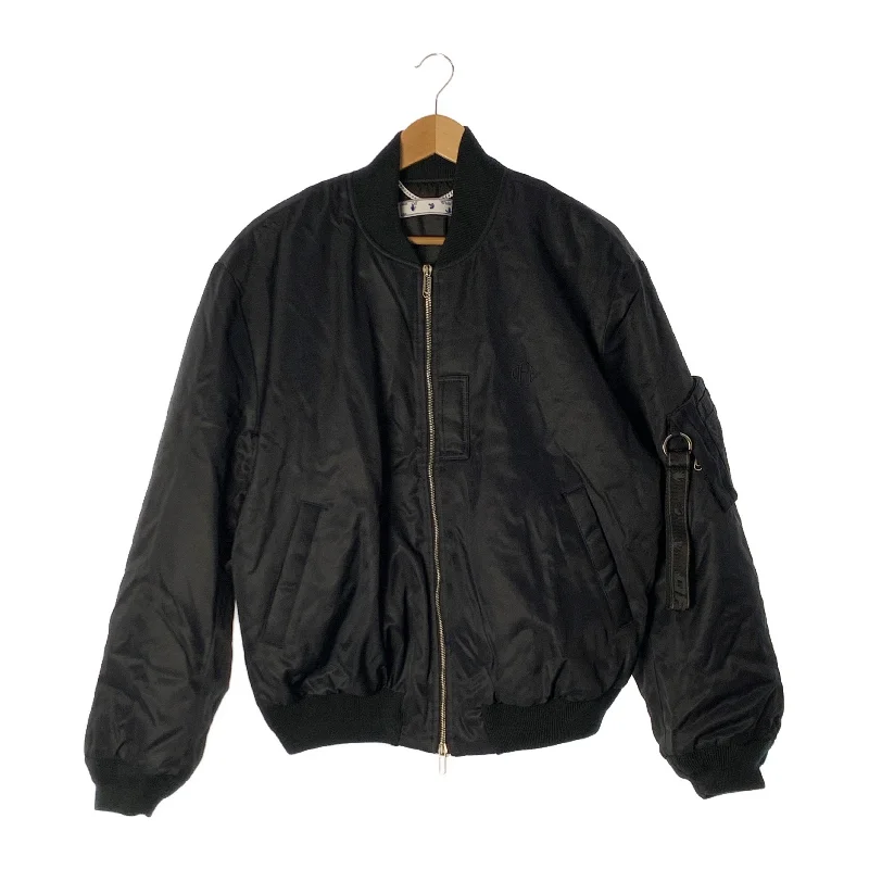 Quick Sale OFF-WHITE/Blouson/M/BLK/Nylon/OMEH038F21FAB001/OMEH038F21FAB001