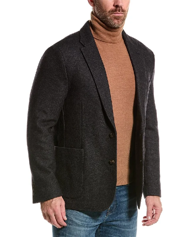 Inventory Reduction Just launchedBruno Magli Double-Face Unlined Wool-Blend Blazer