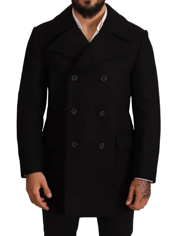Markdowns Dolce & Gabbana Elegant  Double Breasted Trench Men's Coat