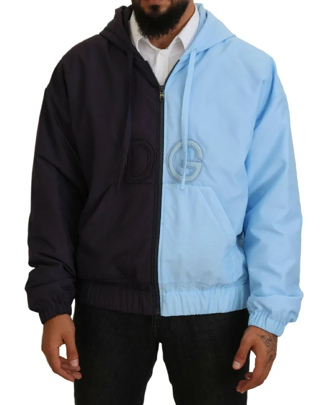 Act Now Dolce & Gabbana Elegant Hooded  Jacket - Full Zipper Men's Closure