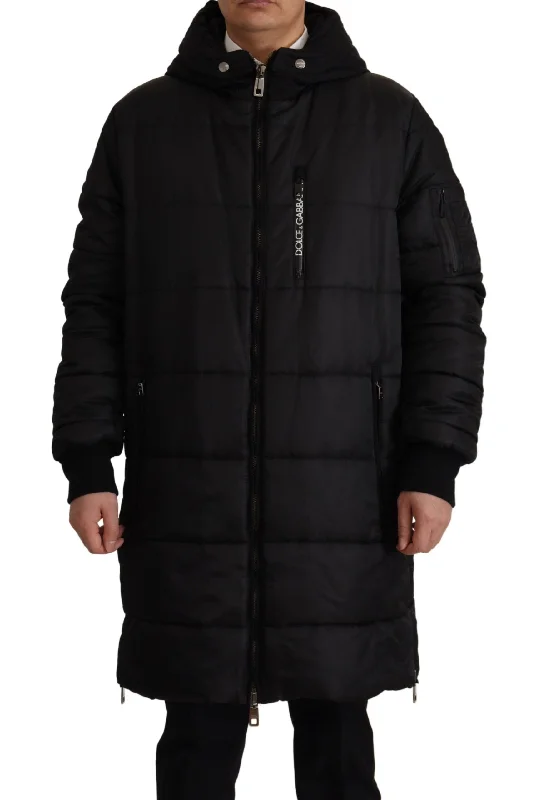 Act Now Dolce & Gabbana Elegant  Hooded Parka Winter Men's Jacket