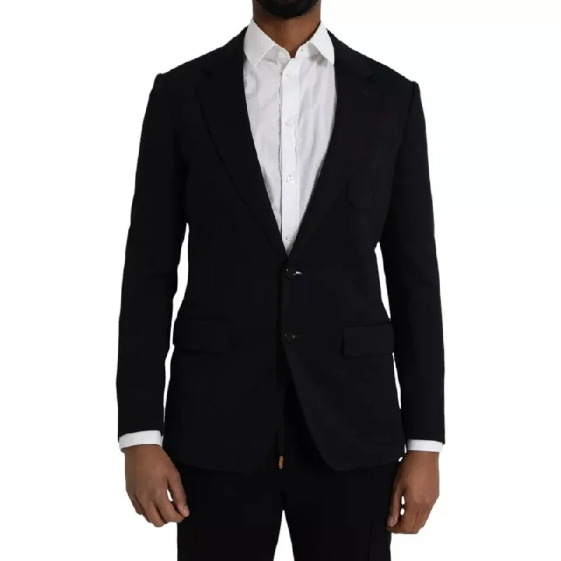 Final Sale Flash salesDolce & Gabbana  Wool Notch Single Breasted Coat Men's Blazer