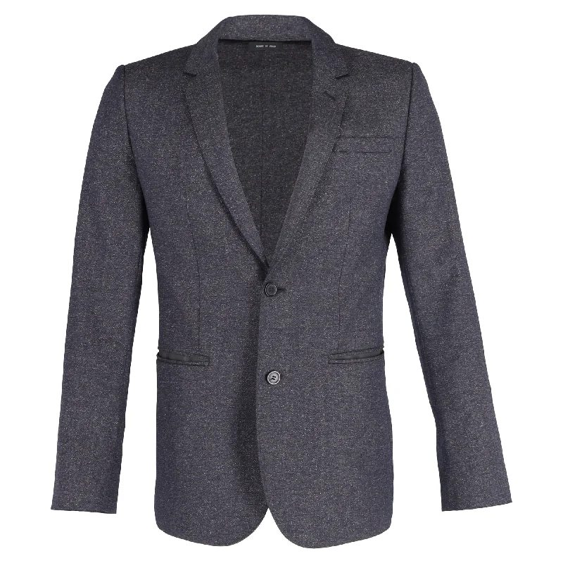 Overstock FashionableGiorgio Armani Single-Breasted Blazer jacket in Grey Wool
