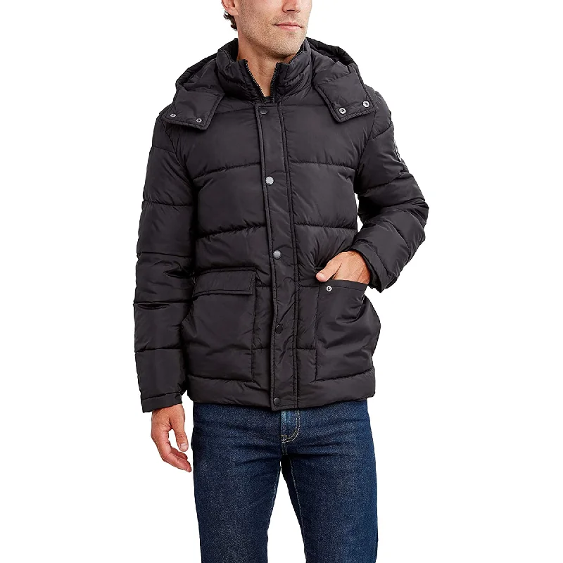 Sneak Peek Sale HFX Men's Puffer Jacket with Hood, Water and Wind Resistant