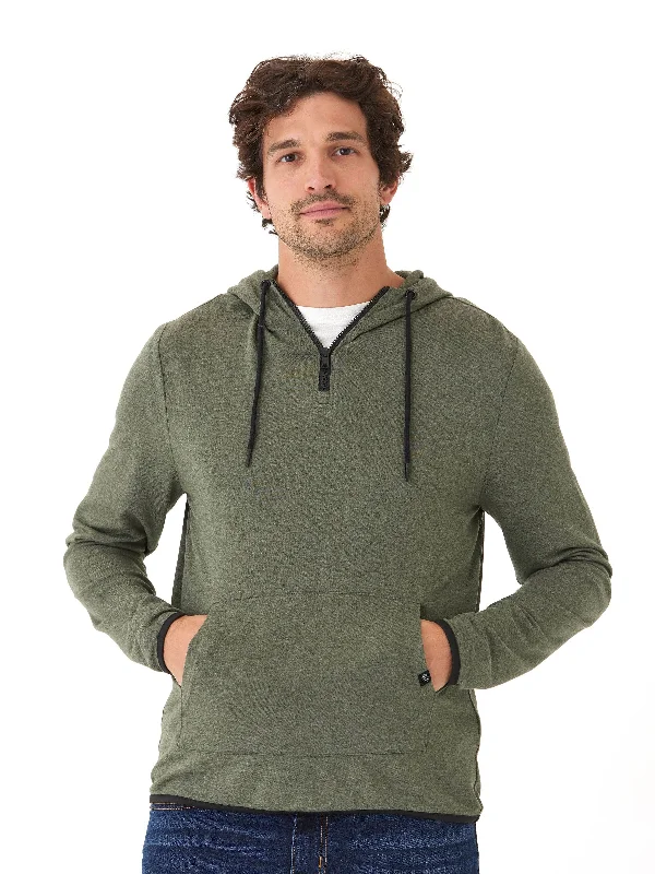 Khris 1/4 Zip Feather Fleece Hoodie