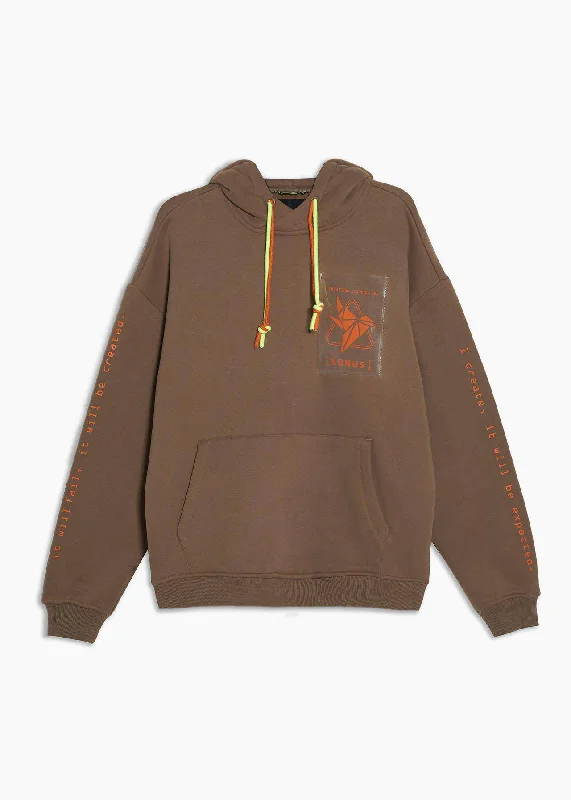 Price Drop Hot sellersKonus Men's Clear Pocket Hoodie in Khaki