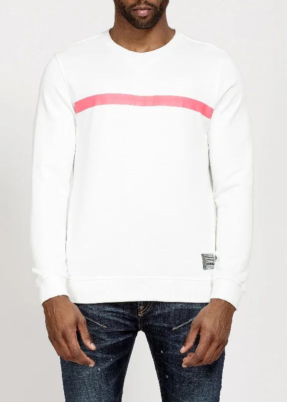 Incredible Offers Travel essentialsKonus Men's Community French Terry Crew in White