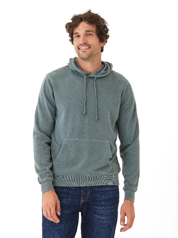 Mineral Wash Pullover Fleece Hoodie