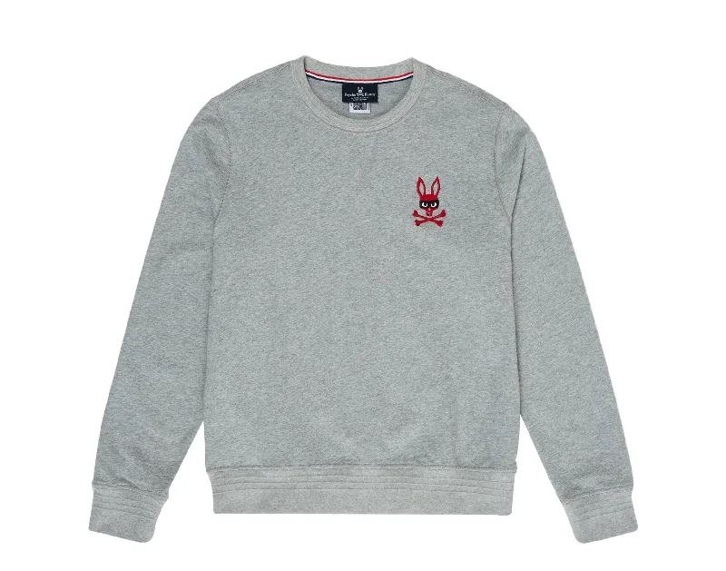 Huge Discounts Psycho Bunny Rawson Mischief Zorro Bunny Grey Men's Sweatshirt B6S482G1FL-HGY Huge Discounts Psycho Bunny Rawson Mischief Zorro Bunny Grey Men's Sweatshirt B6S482G1FL-HGY