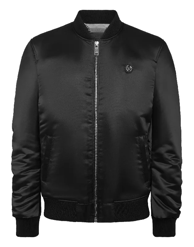 Price Break Satin Bomber Skull