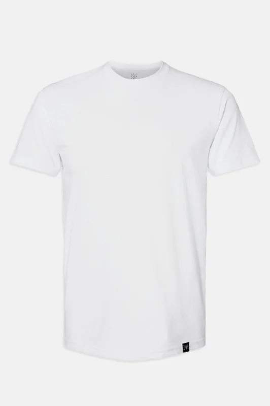 Thenx Plain Viscose White Tee