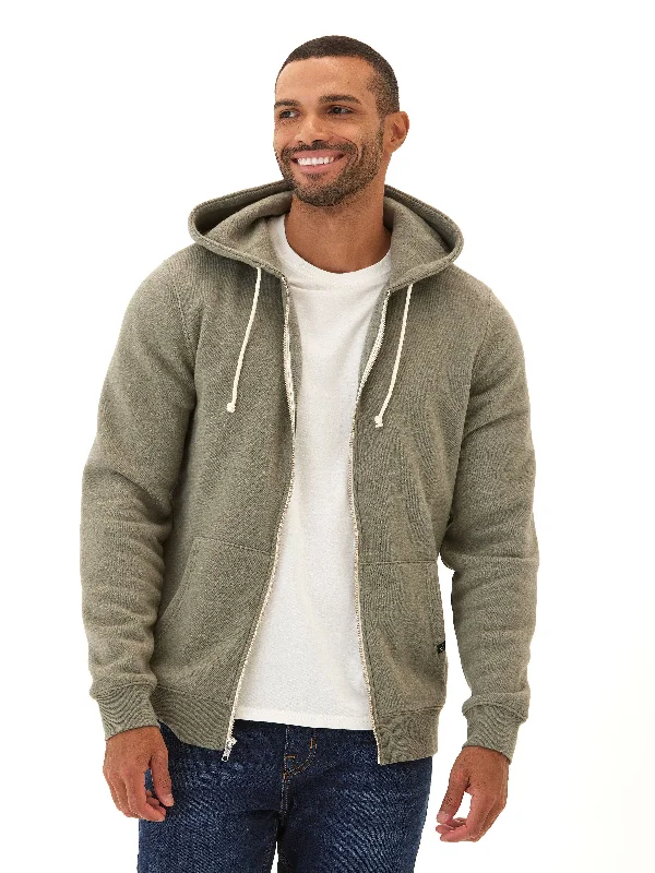 Triblend Zip Fleece Hoodie