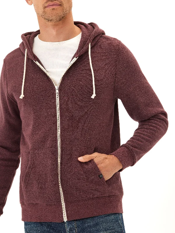 Triblend Zip Fleece Hoodie