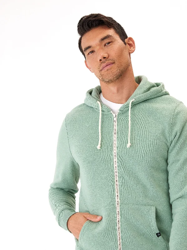 Triblend Zip Fleece Hoodie