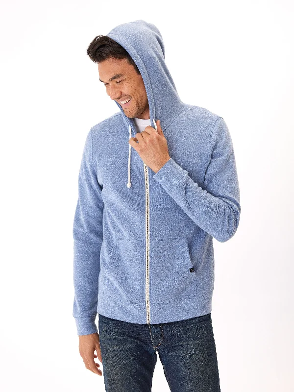 Triblend Zip Fleece Hoodie