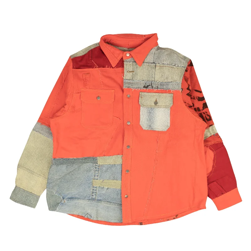 Stock Up and Save Don't miss out424 On Fairfax Reworked Work Shirt - Blue/Red