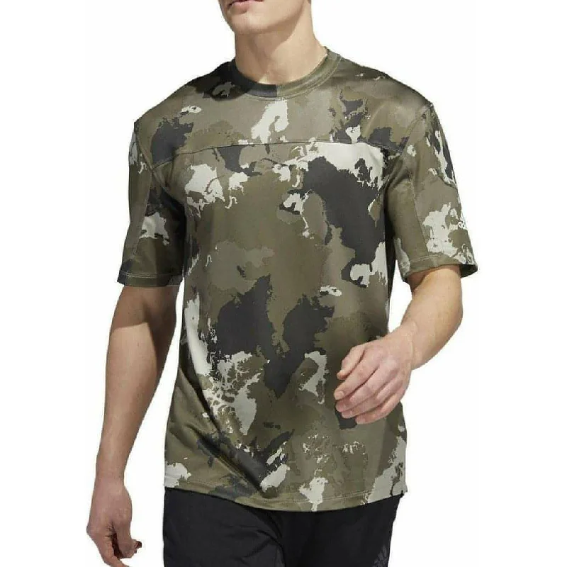 adidas Continent Camo City Short Sleeve Mens Training Top - Green