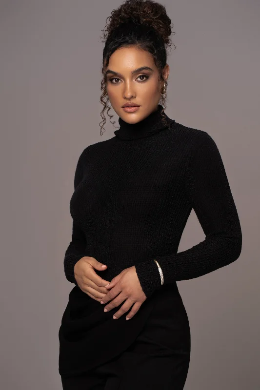 Buy More, Save More Hot dealsBlack Carli Turtle Neck Top