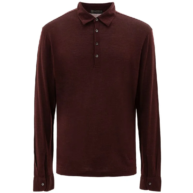 Corneliani  Wool Polo Men's Shirt