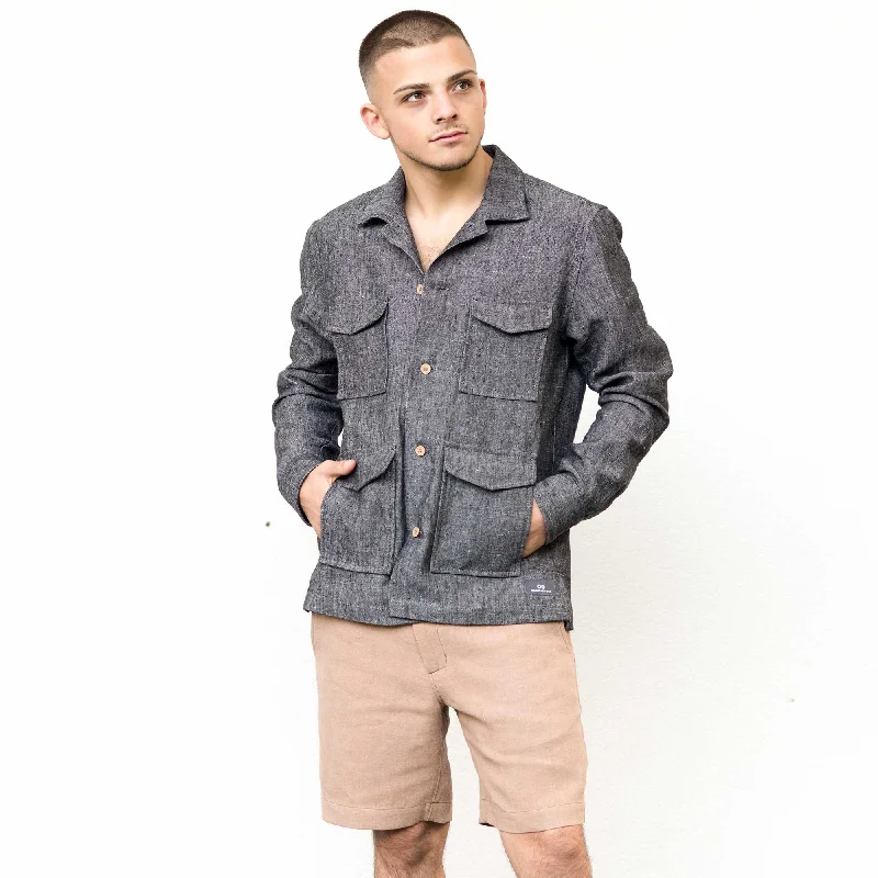 DAWSON CREEK 100% Organic Hemp Safari Jacket / Overshirt (Unisex)