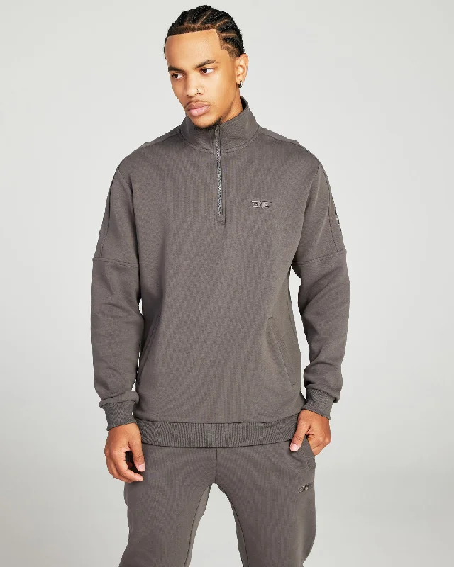 Division 1/4 Zip - Charcoal