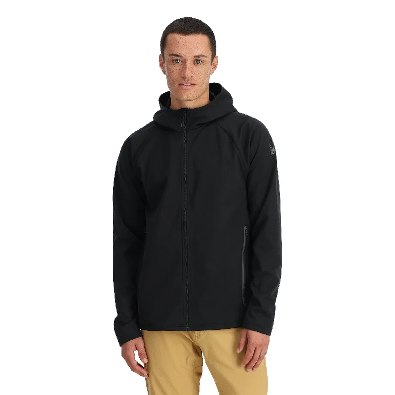 Mens Gridweb Hoodie - Black