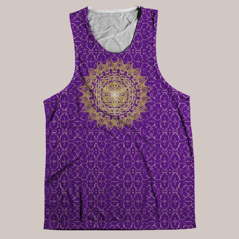 Psychedelic Tank Top (UV/RGB, Eco-Friendly) | TECHNO YANTRA