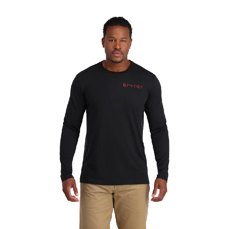 Mens Spyder Logo Tech Shirt - Black (2022)