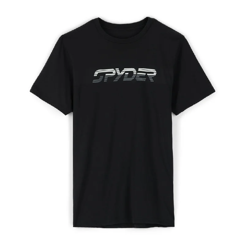 Early Bird Discount Flash salesMens Spyder Retro Logo Tee - Black (2022)