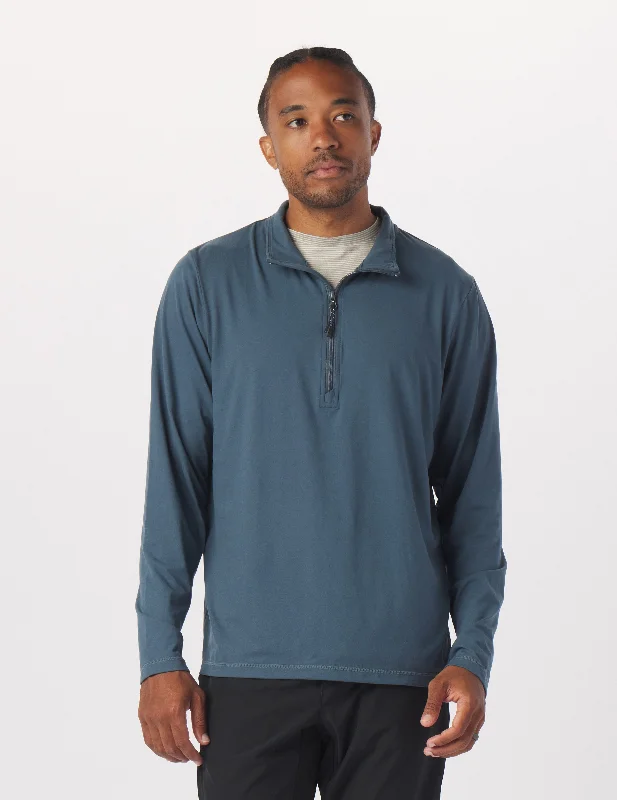 Tahoe 1/4 Zip: Steel Blue