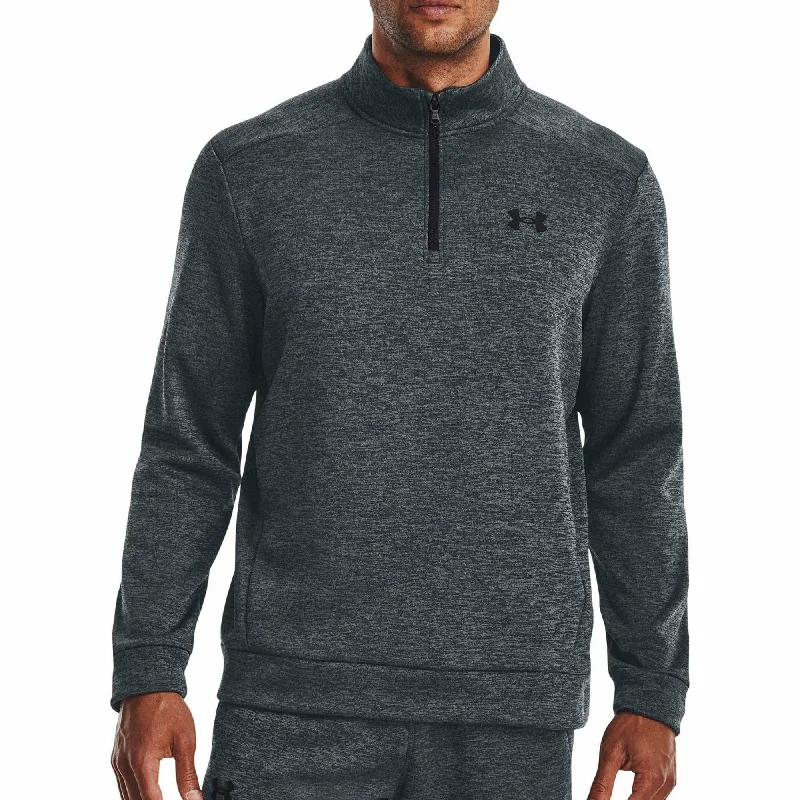 Under Armour Fleece Half Zip Long Sleeve Mens Training Top - Grey