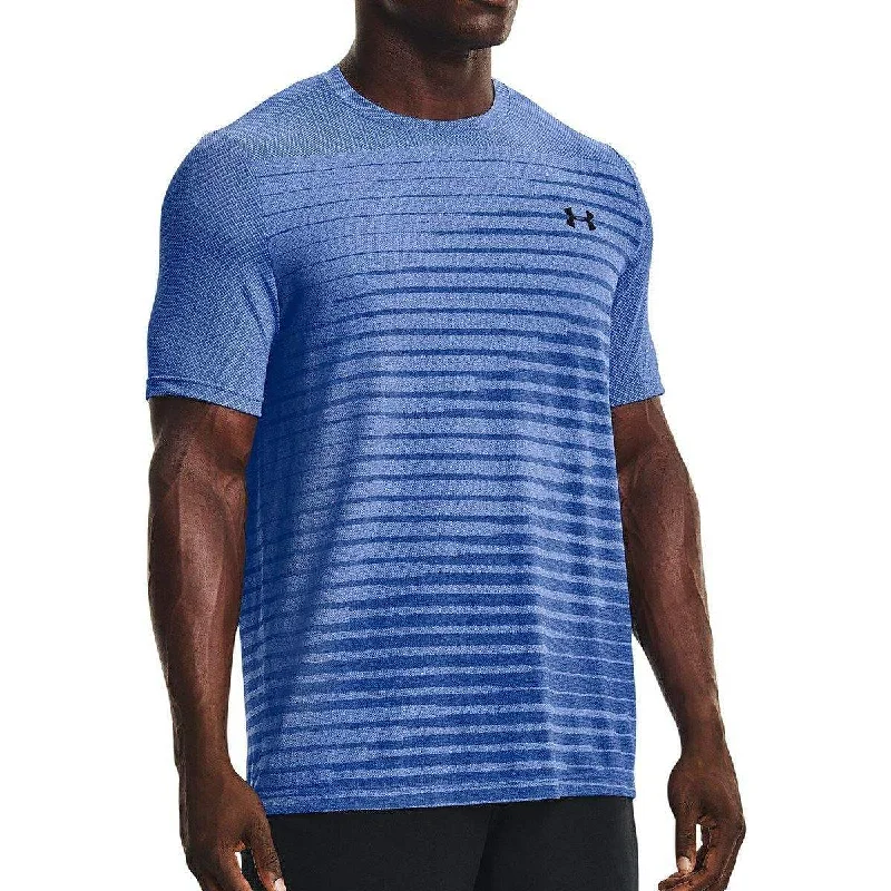 Under Armour Seamless Fade Short Sleeve Mens Training Top - Blue