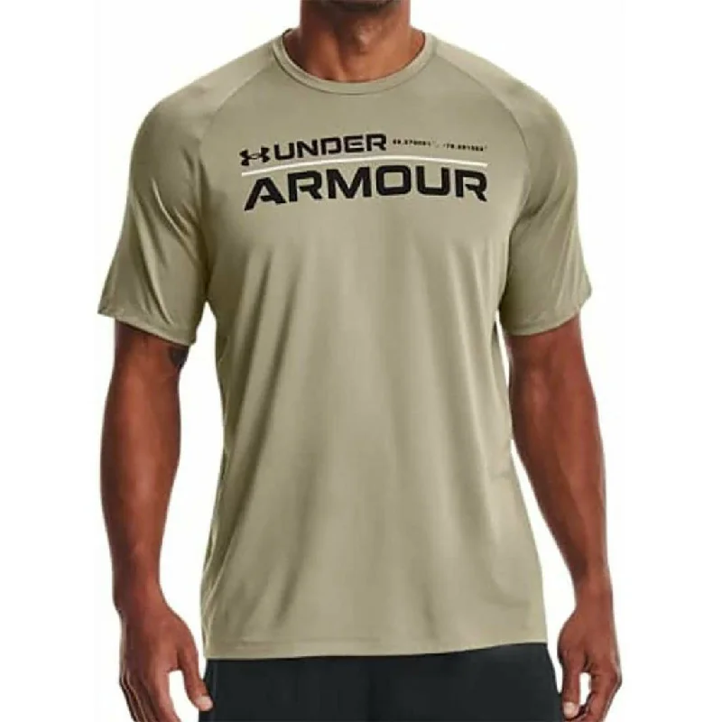 Under Armour Tech 2.0 Wordmark Short Sleeve Mens Training Top - Grey