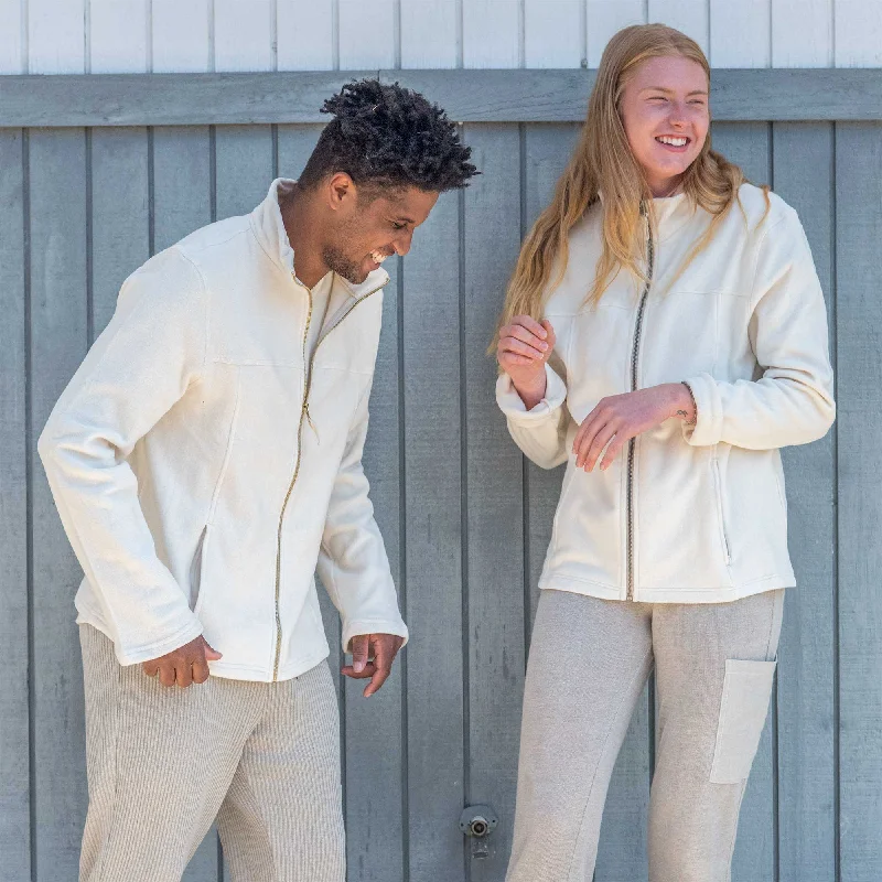 Shop and Save Flash salesEXPLORATOR 100% Organic Cotton Fleece Zippered Ski Jacket (Unisex)